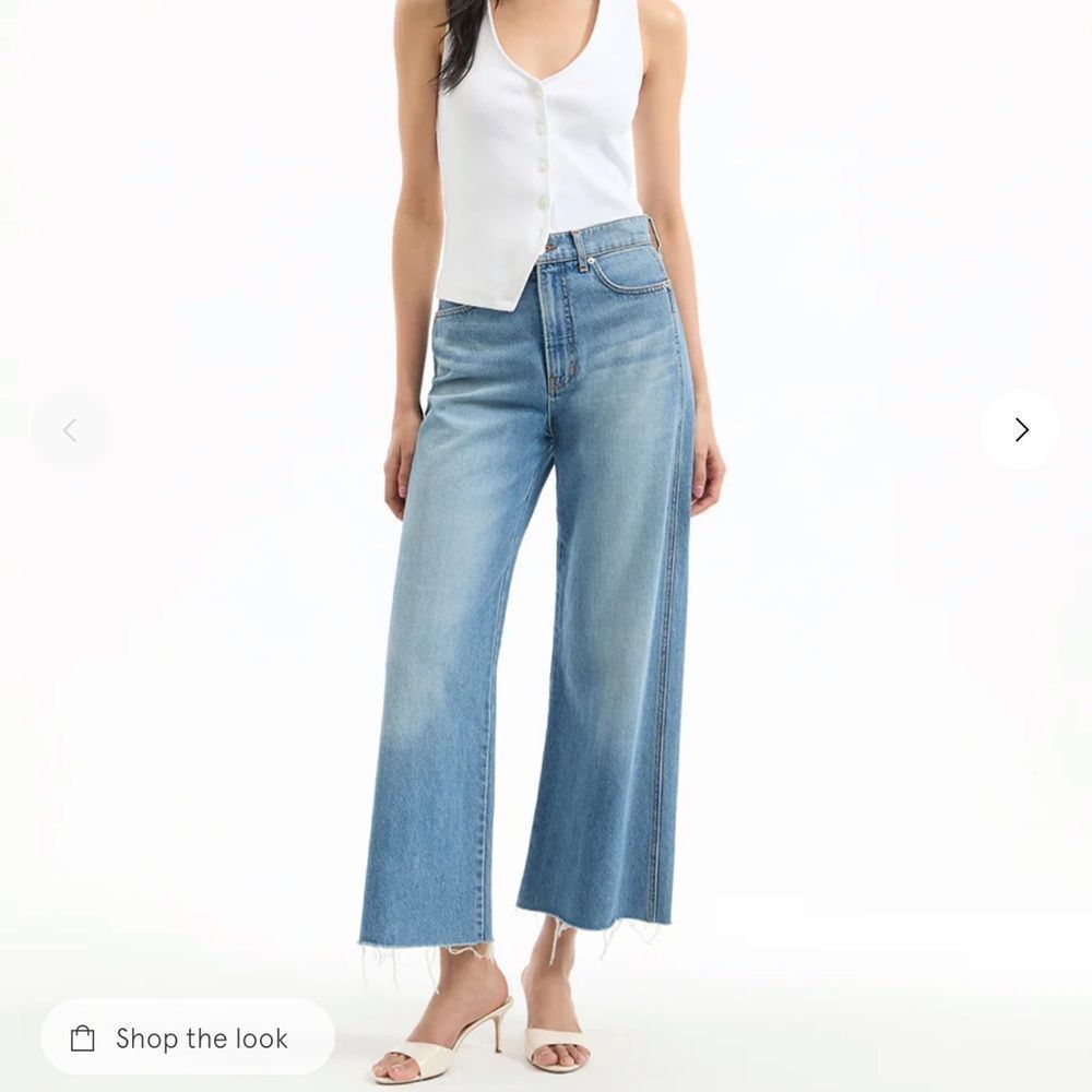 Taylor Cropped Wide-Leg Jean NWT - Picture 1 of 7